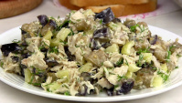 Вкусный салат с баклажанами - Видео-рецепт