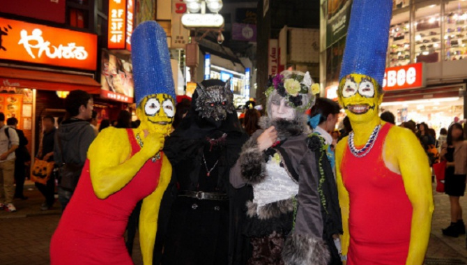 Ночь Хэллоуина 2015 в Токио - Сибуя
