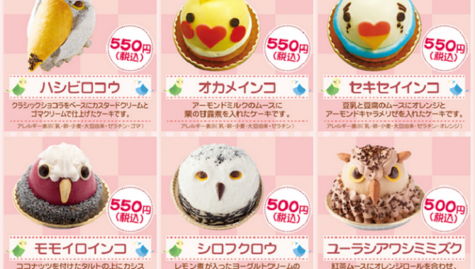Токийская кондитерская Ласточкин Хвост выпустила пирожные-Птицы!