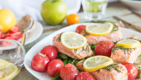 Запеченный лосось с лимоном - Рецепт
