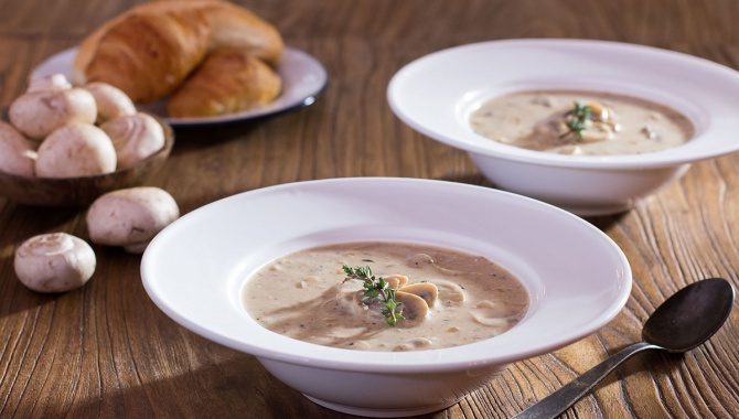 Сливочный Суп с курицей и грибами - пошаговый рецепт