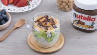 Фруктовый йогурт с нутеллой - пошаговый рецепт