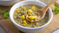 Суп со сладким картофелем и зелеными бобами - пошаговый рецепт