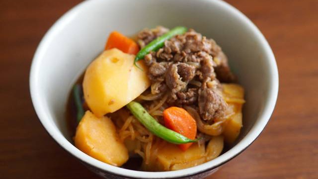 Никудзяга - тушеный картофель с мясом - Рецепт