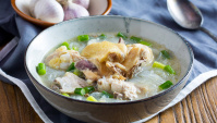 Куриный суп с чесноком и стеклянной лапшой - пошаговый рецепт