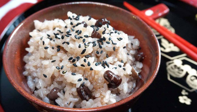 Сэкихан – рис с бобами адзуки