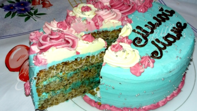 Торт для Мамы на день рождения. Вкусный и ароматный!