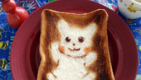 Как сделать рисунок на тостах?