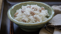 Как приготовить рис со свежими бобами