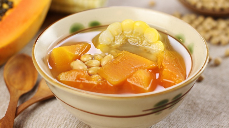 Сладкий суп из папайи и кукурузы - пошаговый рецепт