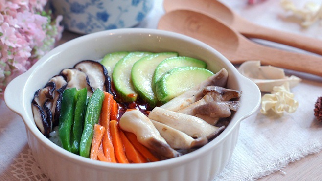 Миска риса с овощами - пошаговый рецепт