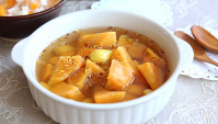 Суп со сладким картофелем и цветами османтуса - пошаговый рецепт