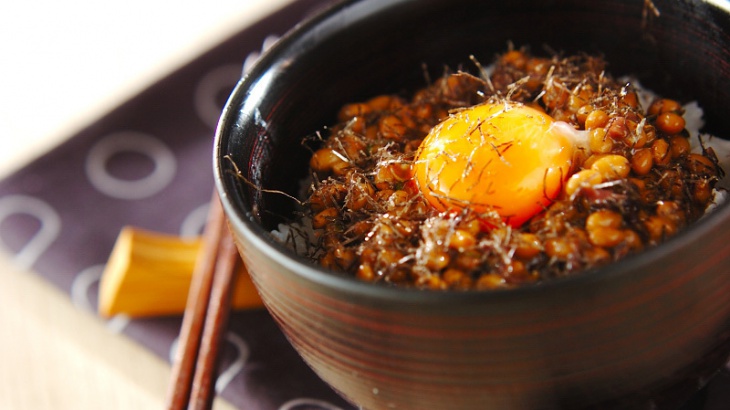 Миска риса с натто и сибадзукэ - пошаговый рецепт