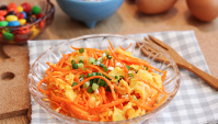 Жареное яйцо с морковью - пошаговый рецепт