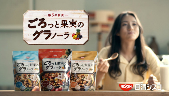 Японская Реклама - Nissin Cisco Gorotto - Кимура Фумино