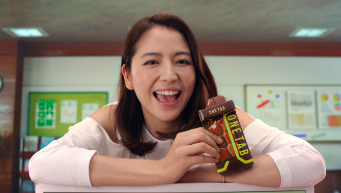 Японская Реклама - Lotte ONE TAB (Wantabu)