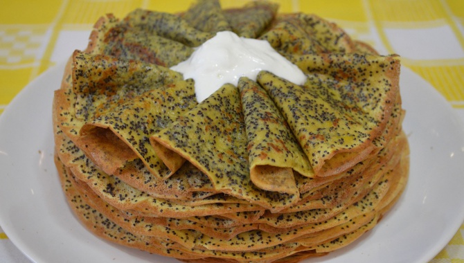 Лимонно маковые блины