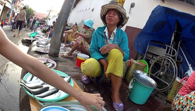 Уличный рыбный рынок. Вьетнам. Вунгтау.