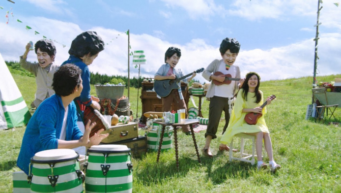 Японская Реклама - Kirin Tanrei Green Label