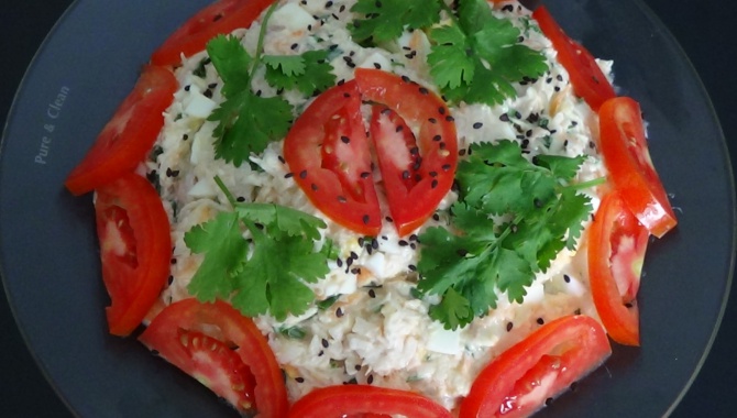 Салат из дайкона с курицей