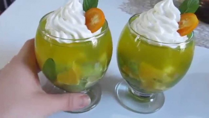 Простой фруктовый десерт,для тех кто на диете