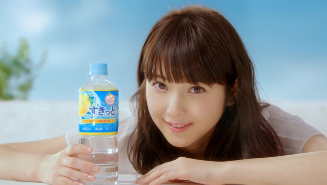 Японская Реклама - Asahi Sukitto Lemon - Sakaki Nozomi