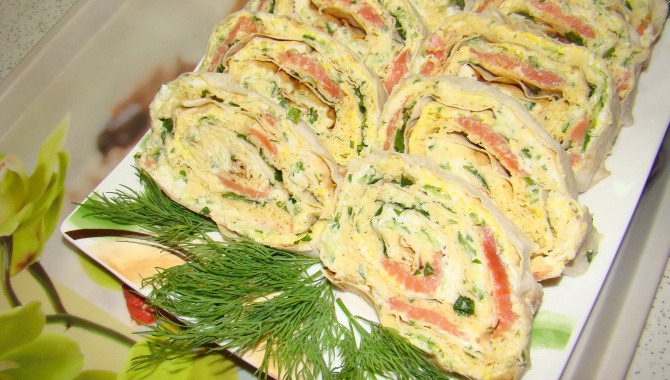 Лаваш с рыбой