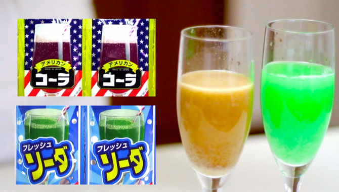 Японские напитки из порошка - Просто добавь воды по-японски=)