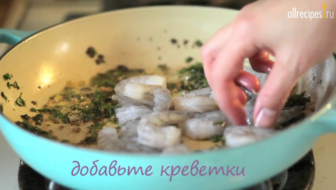 Как приготовить Королевские креветки Скампи с чесноком