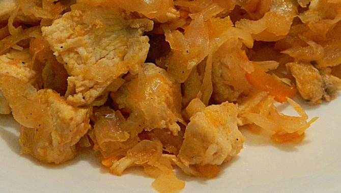 Тушеная Капуста с Курицей в Мультиварке видео рецепт