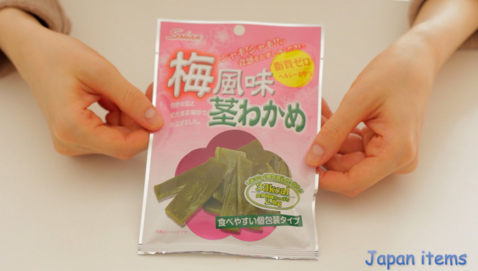 Вакамэ Куки - снэк из водорослей со вкусом сливы - Видео