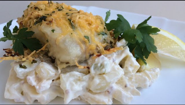Очень Вкусная Запеченная Рыба в Сырном Кляре видео рецепт