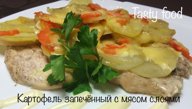 Картофель запечённый в духовке под сыром - видео рецепт