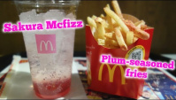 Новинки от японского McDonalds: Сакура McFizz и картофель Ume - Видео