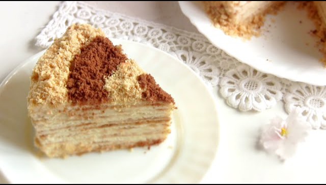 Торт сметанник на сковороде - Видео-рецепт