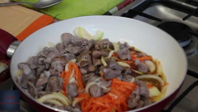 Желудки куриные по корейски - видео рецепт