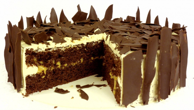 Торт шоколадно-карамельный - Видео-рецепт