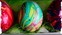 Еще три способа оригинально покрасить яйца к Пасхе!