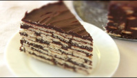 Шоколадный торт без выпечки - Видео-рецепт