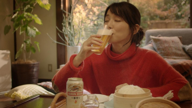Японская Реклама - Пиво Kirin