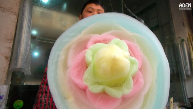 Оригинальная сладкая вата - Сычуань, Китай (Видео)