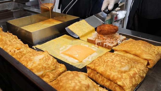 Яичные тосты - Магазин корейских закусок (Видео)