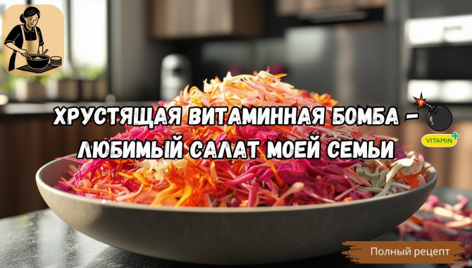 ХРУСТЯЩАЯ Витаминная Бомба - Видео-рецепт