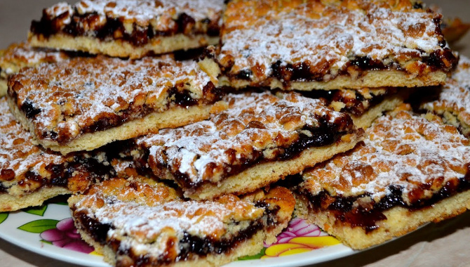 Песочное печенье с вареньем - Видео-рецепт