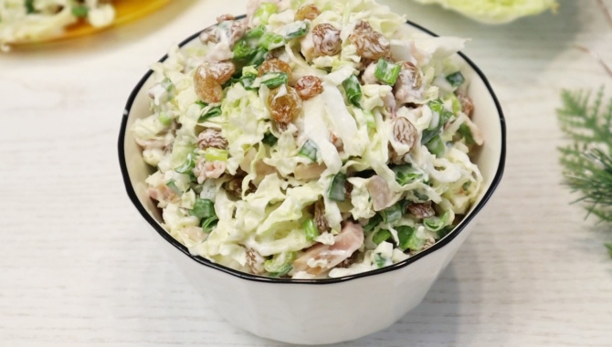 САЛАТ с капустой - Видео-рецепт